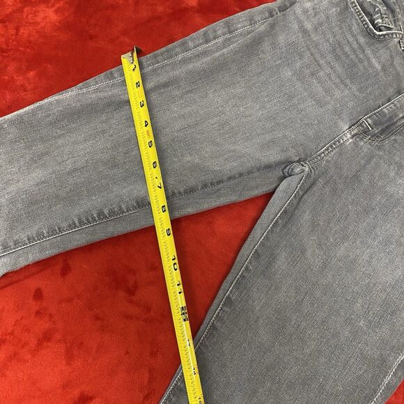 7 For All Mankind Womens Skinny Jeans Size 26 Gray Denim Pants Mid Rise 29” IS - Picture 11 of 14